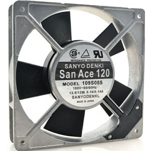 Sanyo 109S485 100V 0.16/0.14A 13.5/12W 3wires Cooling Fan